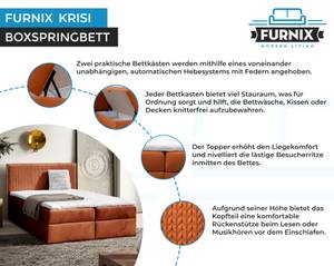 Boxspringbett Krisi Orange