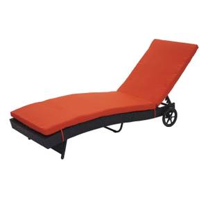 Chaise longue D80 Anthracite - Orange