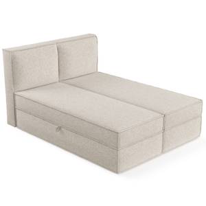 Boxspringbett Bergen Beige - Breite: 140 cm