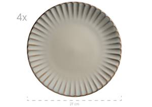 Kombiservice Confino (20-tlg) Beige - Keramik - 27 x 1 x 27 cm