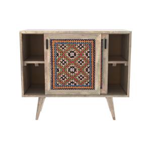 Commode Massaï Marron - Fibres naturelles - 90 x 78 x 40 cm