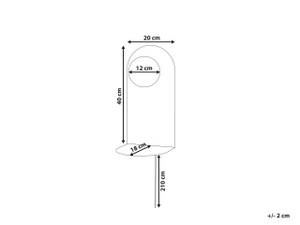 Wandlampen MAPI Graphit - Grau - Weiß