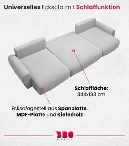 Ecksofa PATI U Weiß