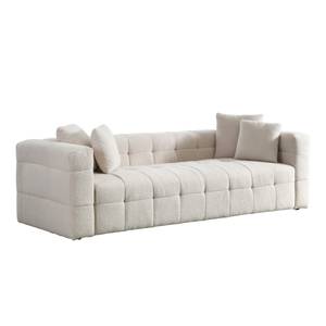 Teddysofa COMO Beige - Textil - 236 x 68 x 92 cm