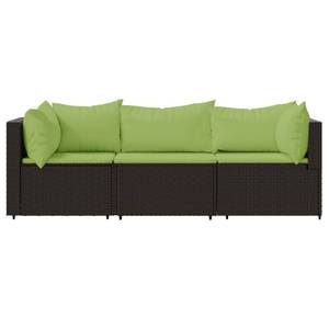 Salon de jardin 3029629-1 (lot de 3) Marron - Vert