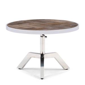 Table basse Kirkwood Argenté - Bois massif - 60 x 50 x 60 cm