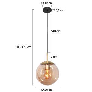 Pendelleuchte Bollique Glas - 10 x 170 x 10 cm