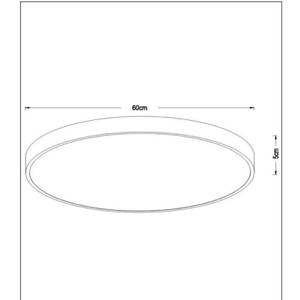 Deckenleuchte UNAR Noir - Métal - Matière plastique - 30 x 5 x 30 cm