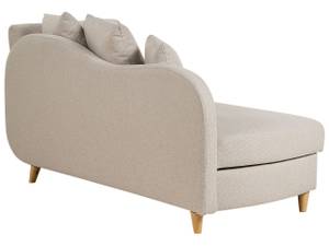 Chaiselongue MERI Beige - Eiche Hell - Armlehne davorstehend links - Ecke davorstehend rechts