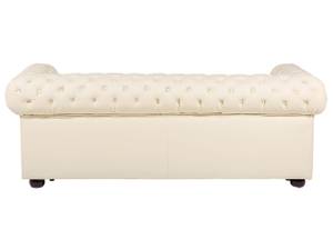 3-Sitzer Sofa CHESTERFIELD Beige - Braun - Creme - 195 x 70 x 75 cm