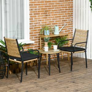 Liegestuhl-Set 863-121V00SD Polyrattan - 62 x 90 x 55 cm