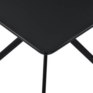 Table à manger Ankara Noir - 78 x 78 cm