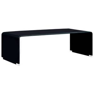 Couchtisch D870 Schwarz - Glas - 45 x 31 x 98 cm