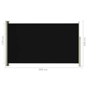 Seitenmarkise 3016425-1 Schwarz - Metall - Textil - 300 x 180 x 1 cm