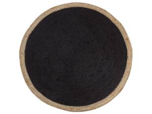 Tapis tressé MENEMEN Beige - Noir