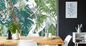 Papier Peint PLANTES Tropicales Feuilles 135 x 90 x 90 cm