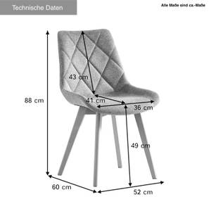 Polsterstuhl TANIA 2er-Set Cremeweiß