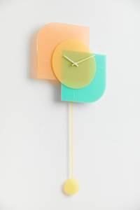 Design Wanduhr THE LEMON. Kunststoff - 50 x 46 x 1 cm