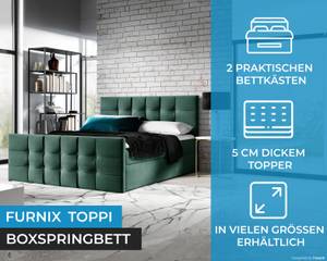 Boxspringbett TOPPI Grün