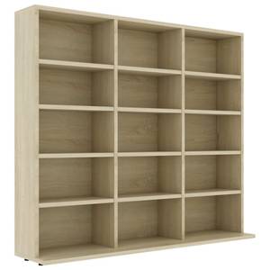 CD-Schrank 3002090 Braun - Raucheiche Dekor - Eiche Sonoma Dekor - 23 x 89 cm