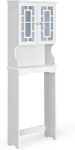 Toilettenschrank freistehend Weiß - Holzwerkstoff - 22 x 171 x 60 cm