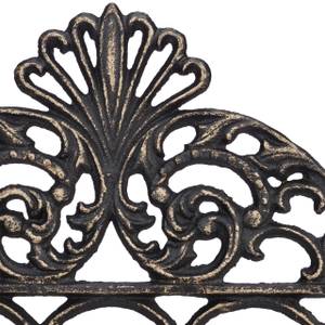 2x portemanteaux muraux en fonte bronze Marron