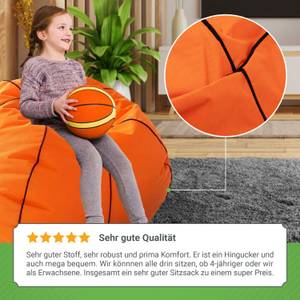 Basketball Gaming Sitzsack 90cm - 250L Orange - 90 x 90 x 90 cm