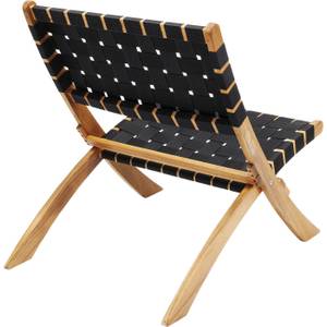 Chaise de jardin Ipanema Noir - Bois massif - 78 x 73 x 60 cm