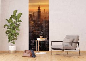 affiche New York skyline Orange - Fibres naturelles - Textile - 90 x 270 x 270 cm