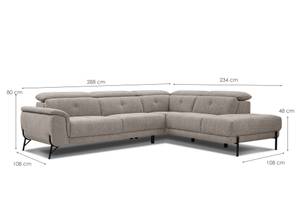 Ecksofa Avena 5-Sitzer Taupe