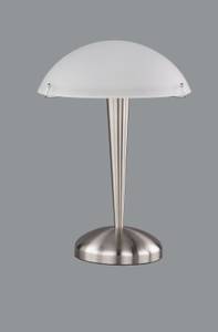Lampe de chevet PILZ Gris métallisé - Argenté - Blanc