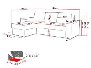 Ecksofa Heros Grün