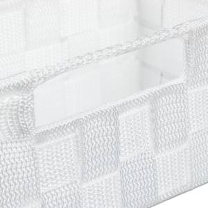 Panier de rangement avec compartiments Blanc