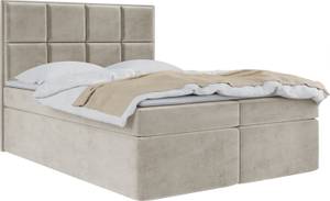 Boxspringbett mit Topper MAXIMO Beige - Breite: 200 cm - H3