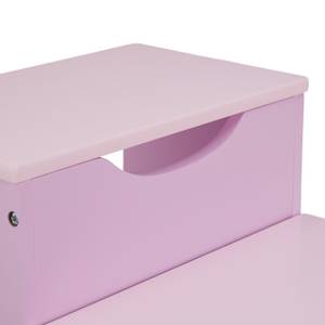 Tritthocker für Kinder Pink - Violett - Holzwerkstoff - 33 x 25 x 36 cm
