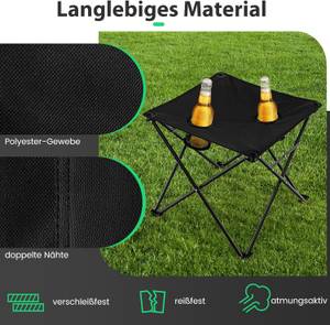 Garten-Sitzgruppen ZB33575PW (3-teilig) Schwarz - Metall