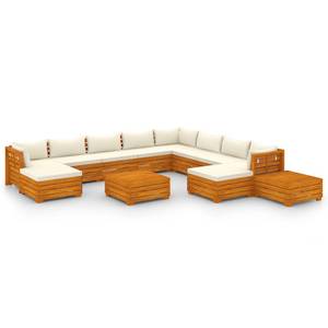 Garten-Lounge-Set (12-teilig) 3013017-15 Cremeweiß