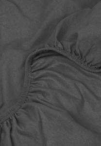 Spannbettlaken Alma 2er Pack Grau - Textil - 100 x 25 x 200 cm