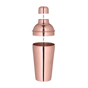 5-teiliges Cocktail Shaker Set Braun - Rot - Silber