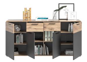 Sideboard Mason 2 Braun - Holz teilmassiv - 180 x 87 x 40 cm