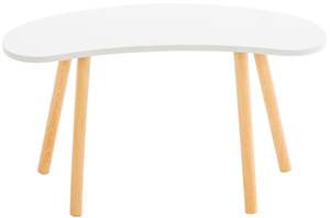 Table basse Asta Blanc - Bois manufacturé - 76 x 42 x 36 cm