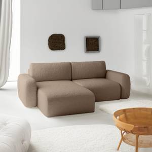 Ecksofa Eckcouch Sassari mini Sofa Braun - 148 x 257 cm