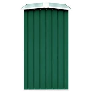 Abri de stockage de bois Vert - Métal - 330 x 153 x 330 cm