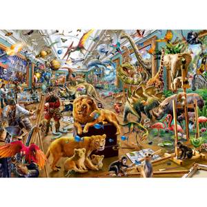 Puzzle Galerie der Tiere Papier - 28 x 6 x 38 cm