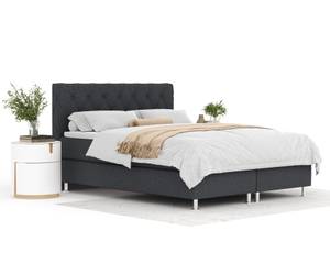 Boxspringbett Otus Schwarz - Breite: 140 cm