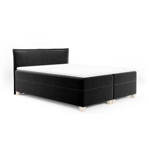 Boxspringbett Doppelbett Martines Bett Schwarz - Breite: 160 cm