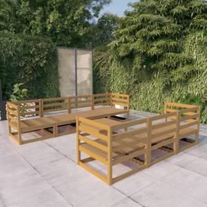 Salon de jardin (lot de 8) 3009889-1 Marron - Marron chevreuil