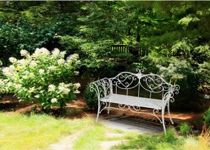 Banc de Jardin -Antique style Blanc