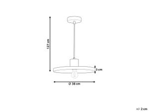 Lampe suspension BOGAN Noir - Métal - 38 x 127 x 38 cm