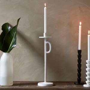 RM Handle Candle Leuchter Weiß - Metall - 13 x 53 x 15 cm